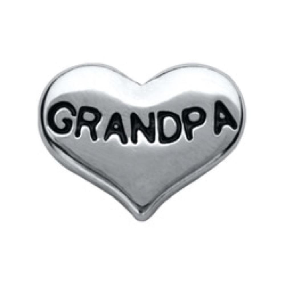 Origami Owl “GRANDPA” heart charm